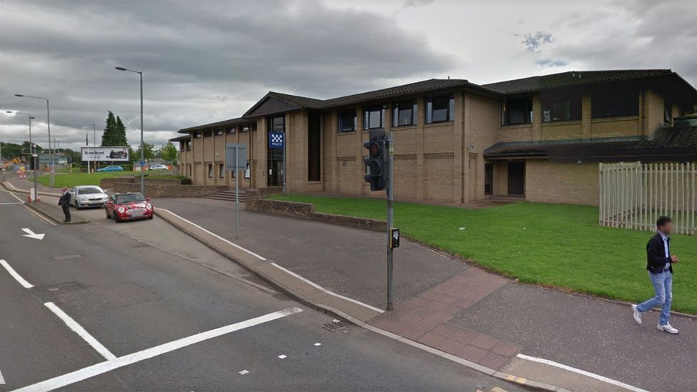 Two police officers injured in Glasgow road accident BBC News