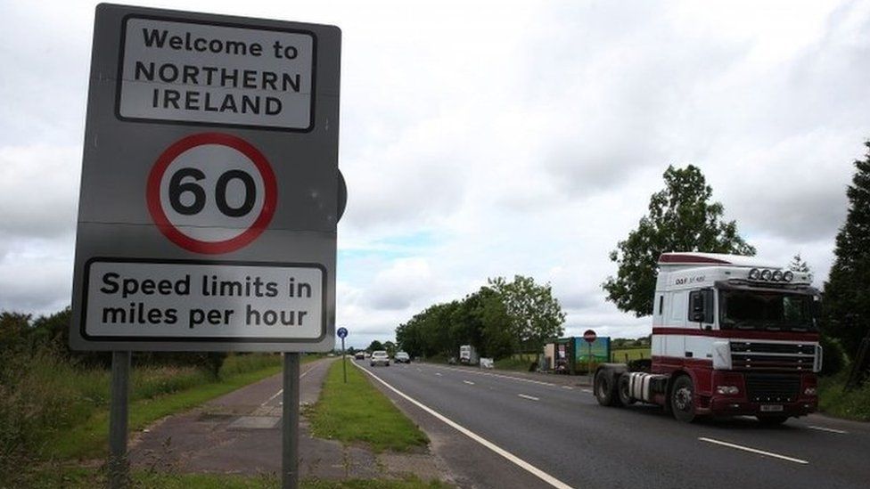 Irish border sign