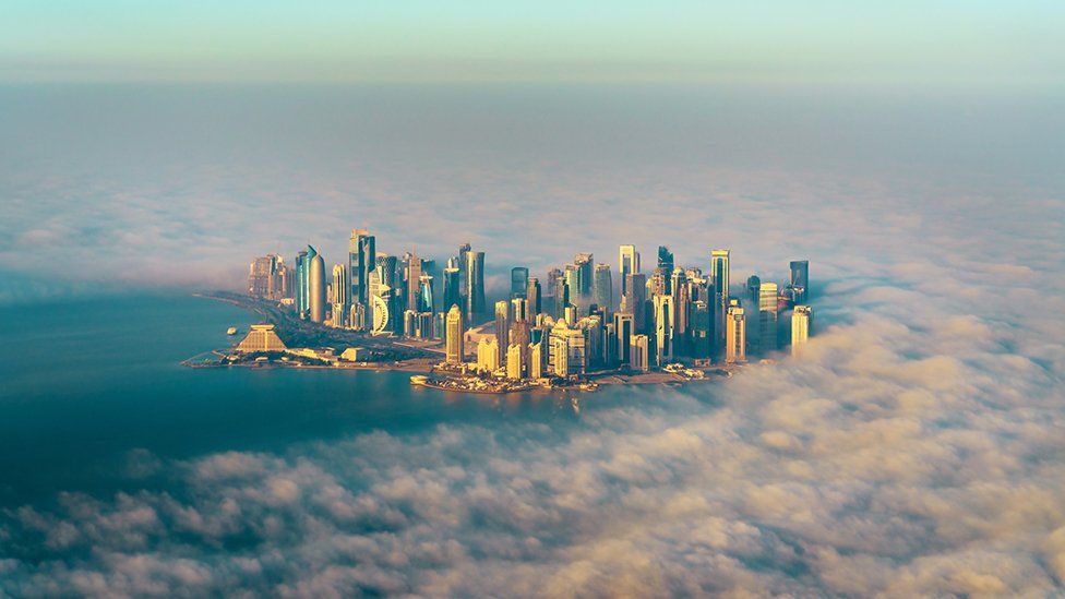 Doha from the air