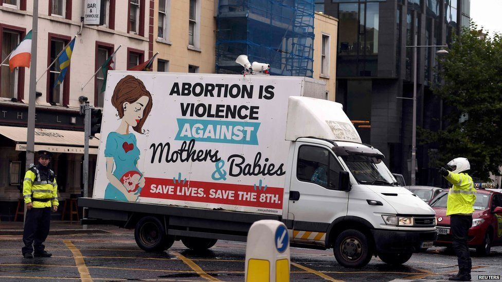Billboard supporting anti-abortion stance