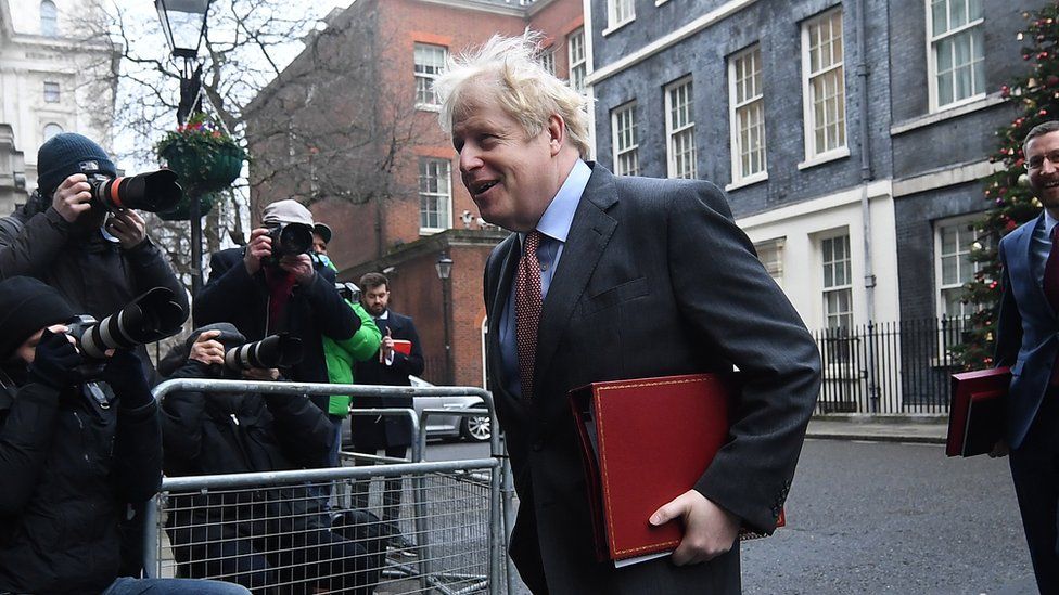 Boris Johnson in Downing Street