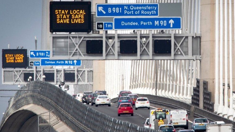 signs on the Queensferry Crossing