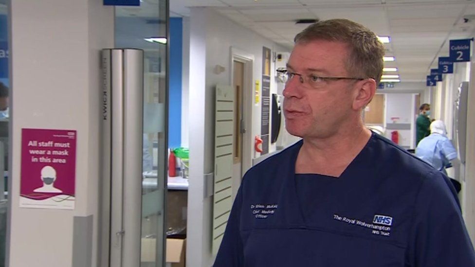 Dr Brian McKaig, Chief Medical Officer at the Royal Wolverhampton NHS Trust,