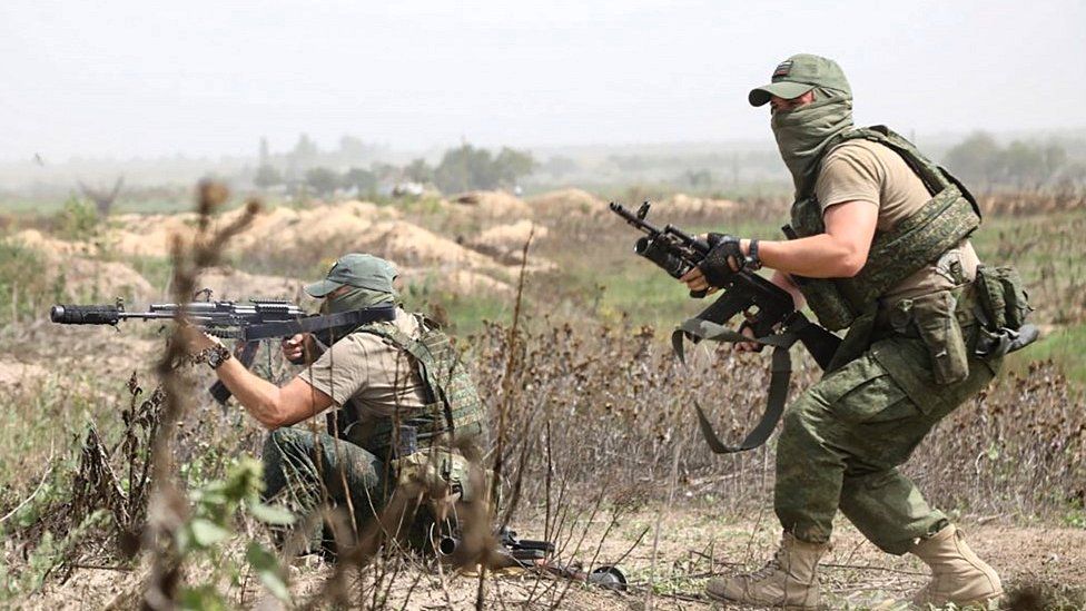 Russian troops in Kherson region, 9 Sep 22