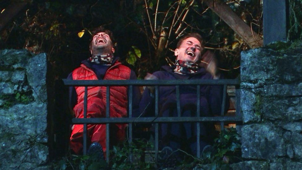 Jordan and Shane laughing