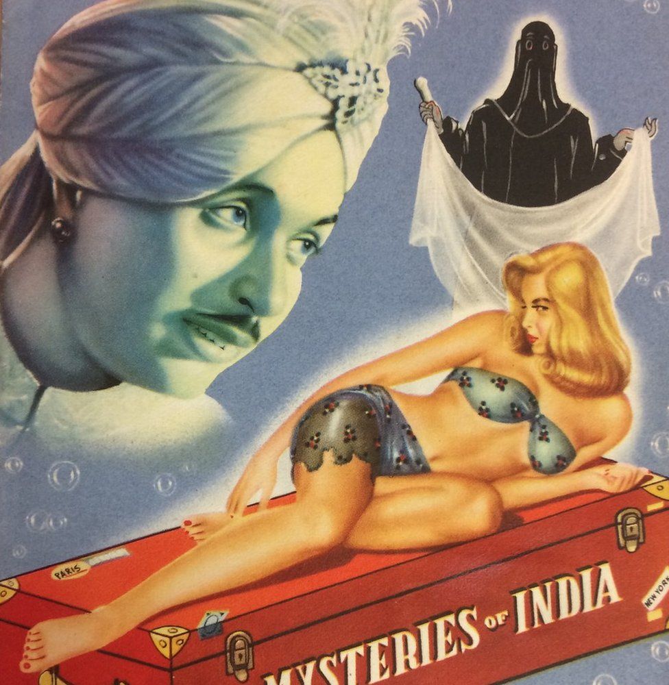 PC Sorcar poster for his Mysteries of India show, c. 1952