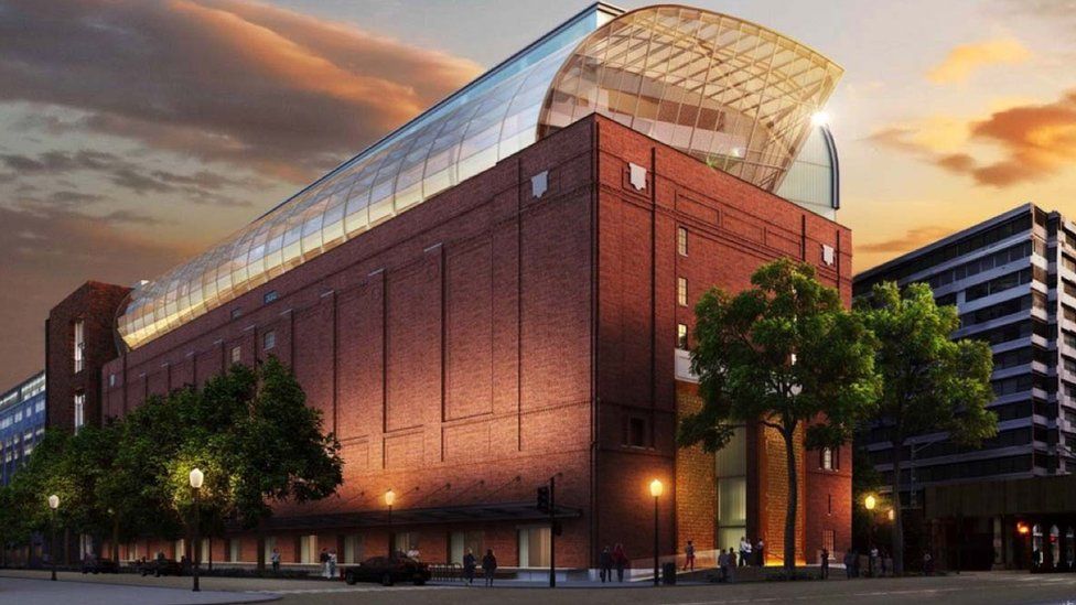 An artist's rendering of the Museum of the Bible planned for Washington DC