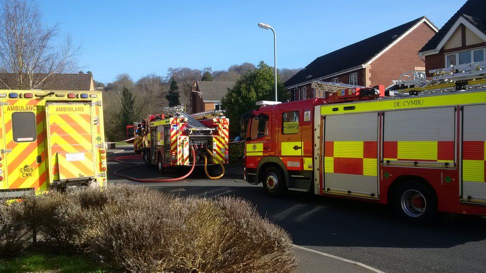 Woman Airlifted To Hospital After Newport House Fire - Bbc News