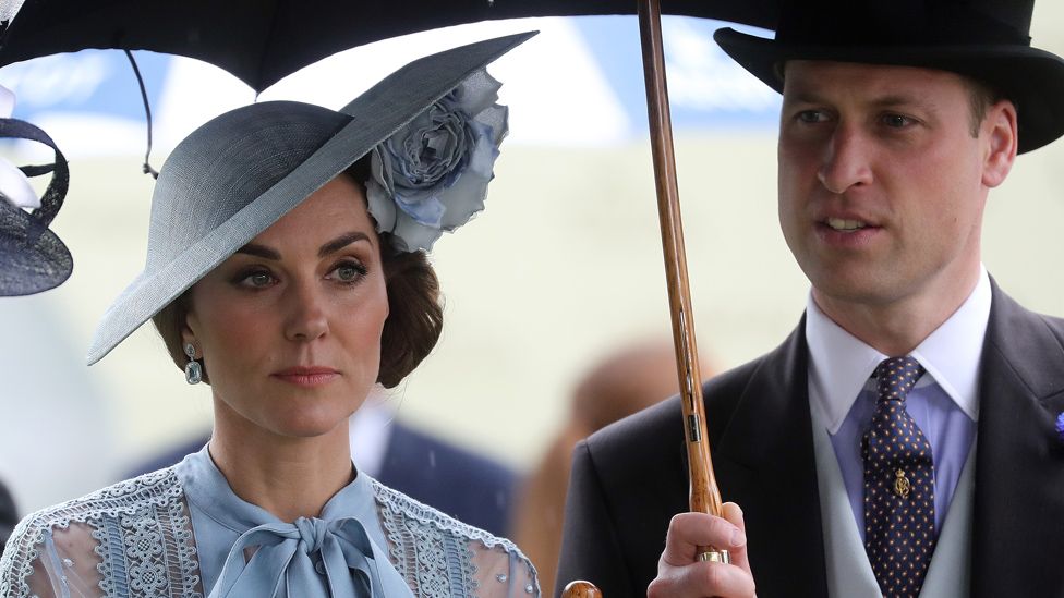 Britain"s Catherine, Duchess of Cambridge and Prince William, Duke of Cambridge at Ascot