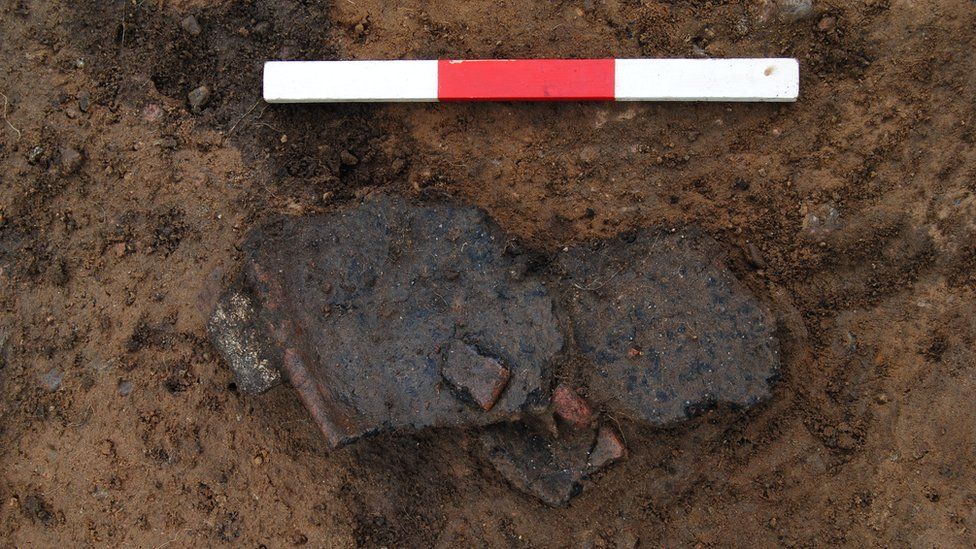 Prehistoric pottery fragments