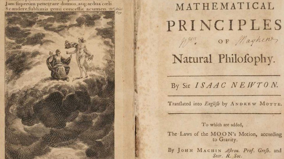 #39 Rare #39 Sir Isaac Newton work found on bookshelf sells for £22k BBC News