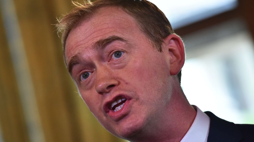 Liberal Democrat leader Tim Farron speaks during a press conference in London on June 9, 2017 following to the results of Britain's snap general election.