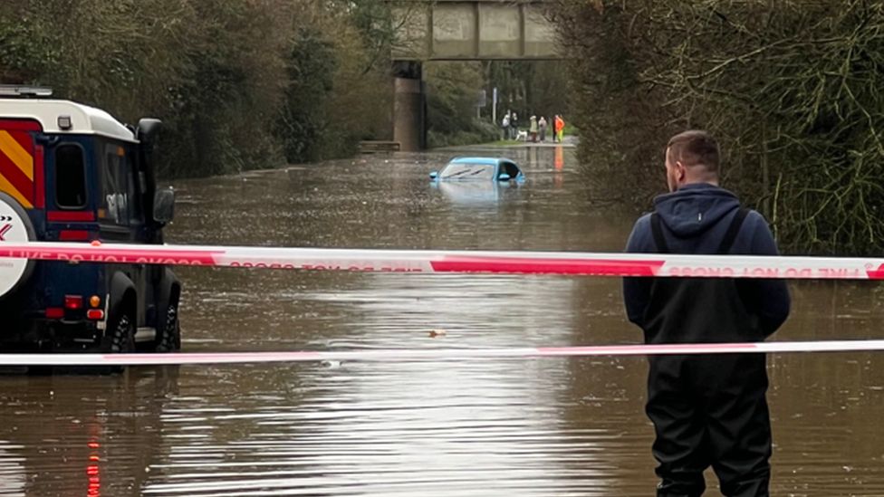 Flooding near Llantwit Major