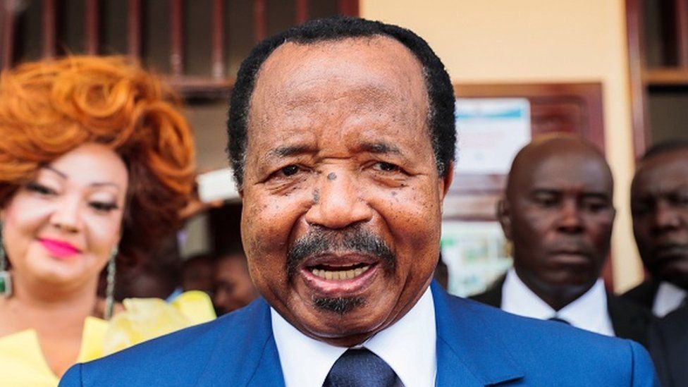 Cameroon's President and head of Cameroon People's Democratic Movement Paul Biya