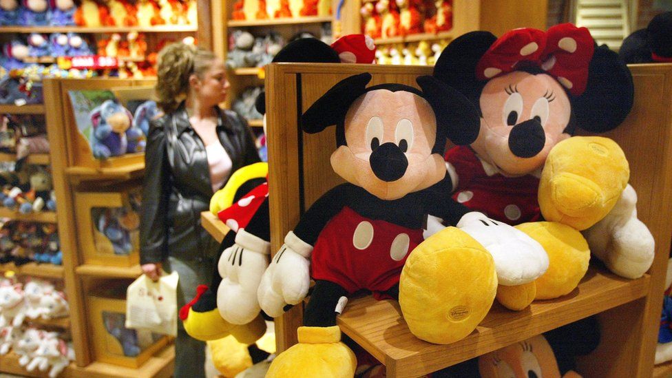 Mickey and Minnie Mouse toys