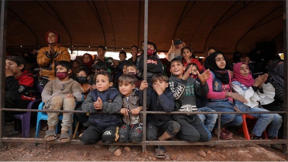 Refugee camp in Syria