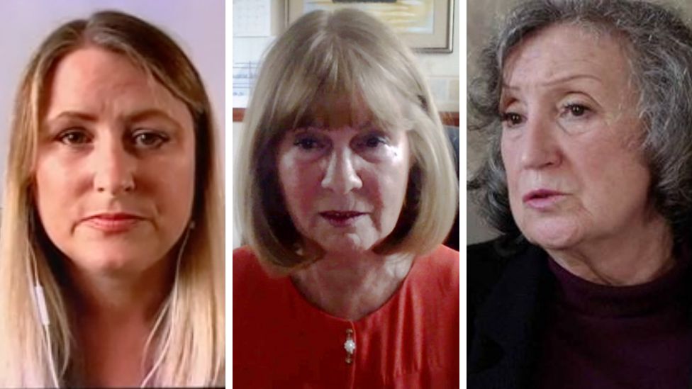 Composite of three women affected