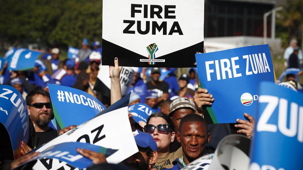 Anti-Zuma protesters