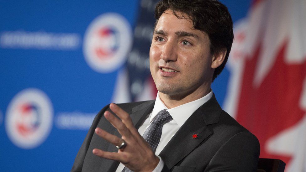 Canadian Prime Minister Justin Trudeau speaks at the U.S. Chamber of Commerce, March 31, 2016 in Washington, DC
