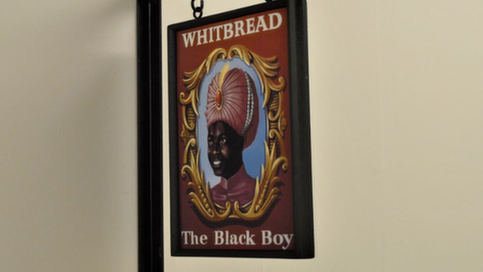 The original pub sign at Killay's Black Boy