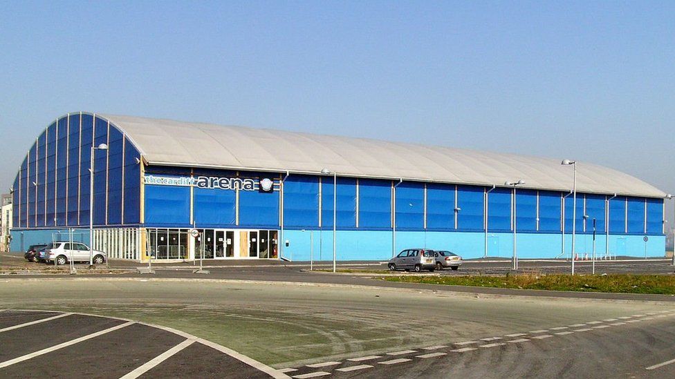 blue tent