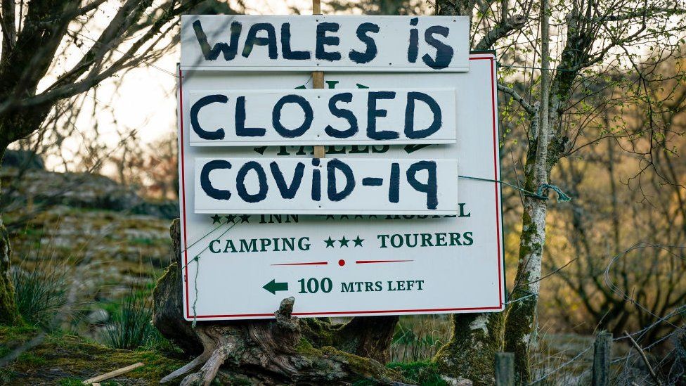 Wales is closed sign