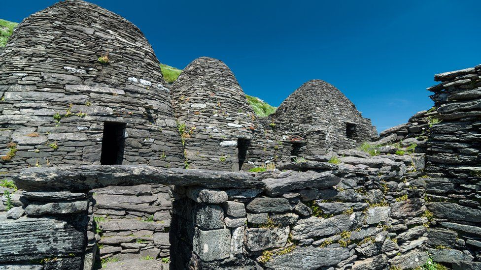 Monastic stone huts