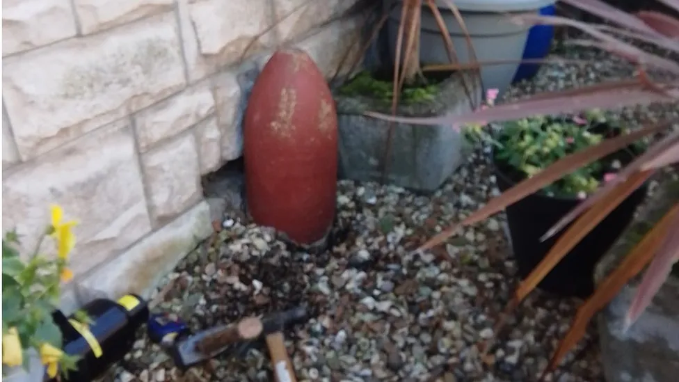 Milford Haven: Garden ornament turns out to be live bomb