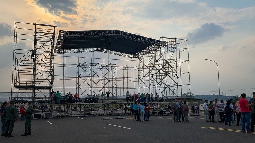 Maduro's concert stage