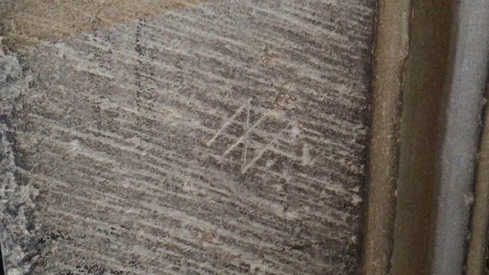 A stone mason's mark