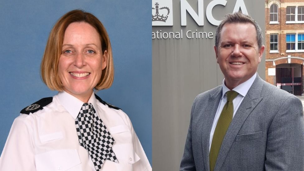 Police Scotland Assistant Chief Constable Angela McLaren and Gerry McLean of the NCA
