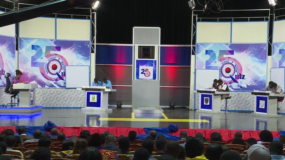 Contestants take part in the National Science and Maths Quiz
