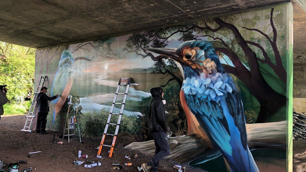 Street Artists Andy Dice and Curtis Hylton