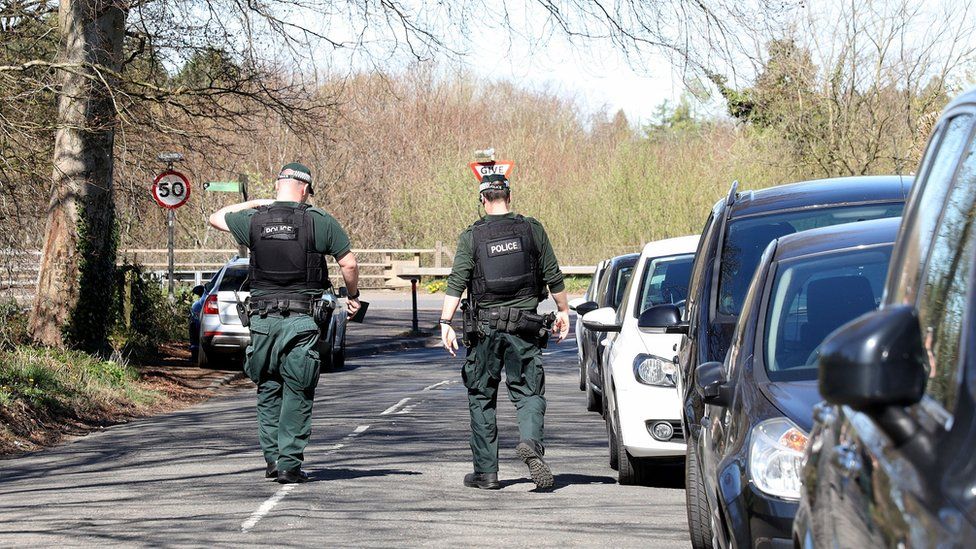 PSNI officers on patrol