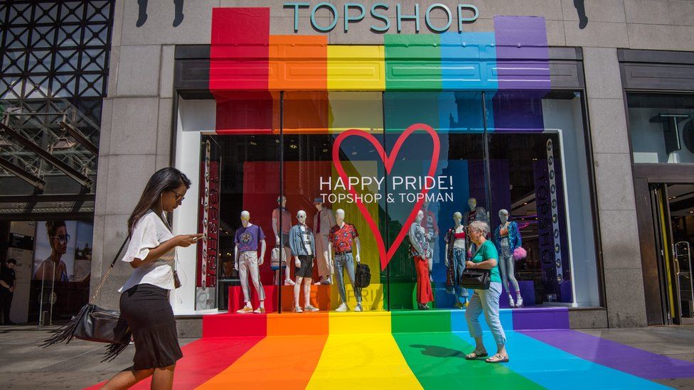 Top Shop for Pride in London