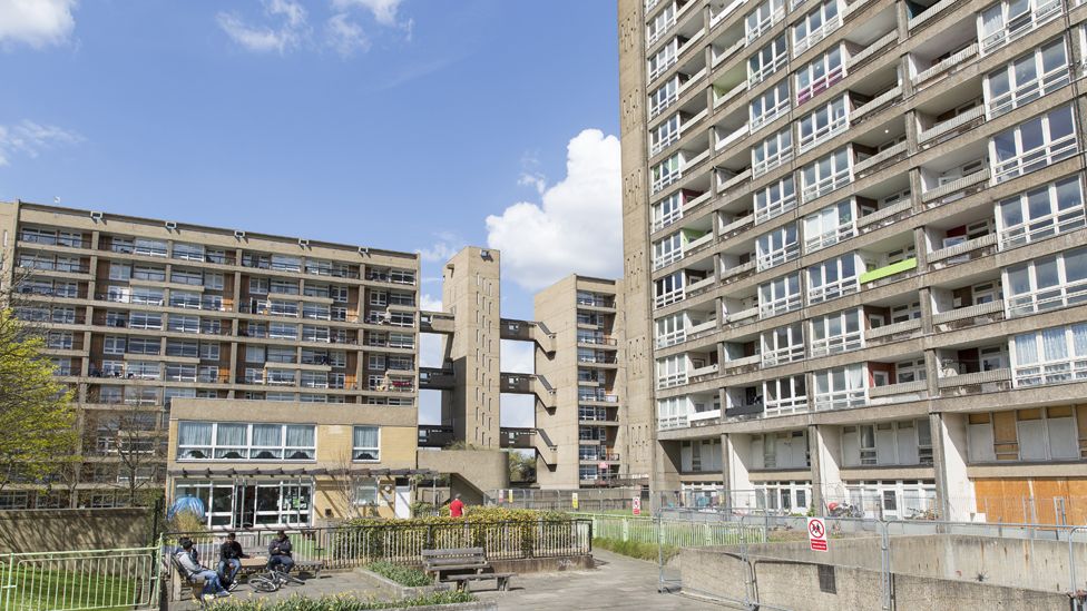 A council estate in London, the UK