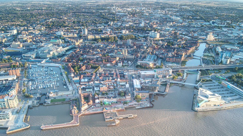 Aerial view of Hull