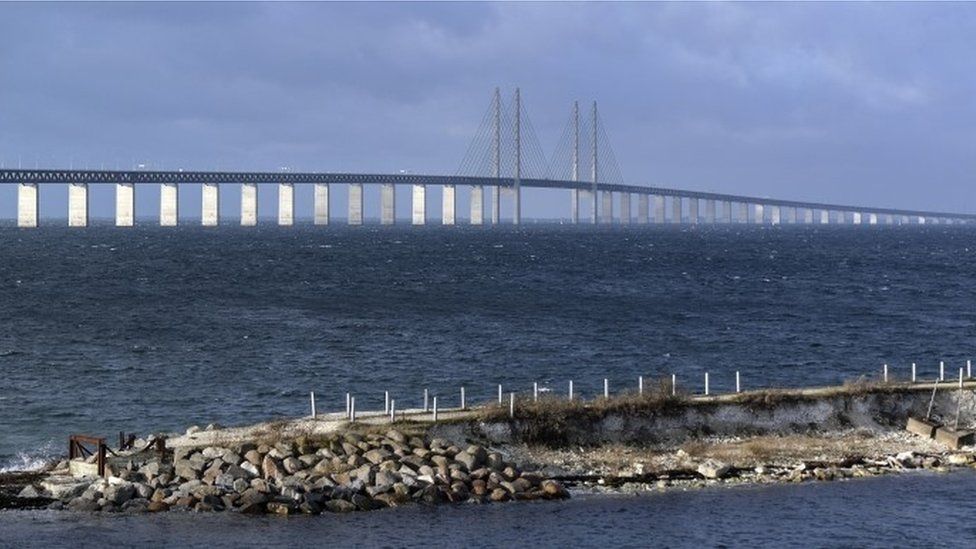 Oresund Bridge, linking Denmark and Sweden