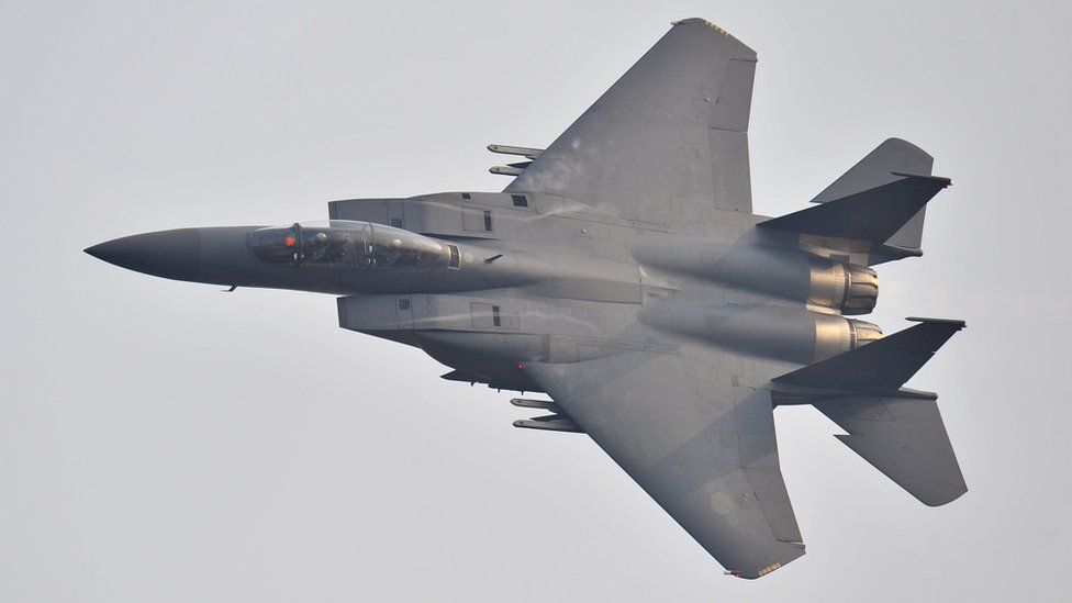 A South Korean Air Force F15K Strike Eagle jet
