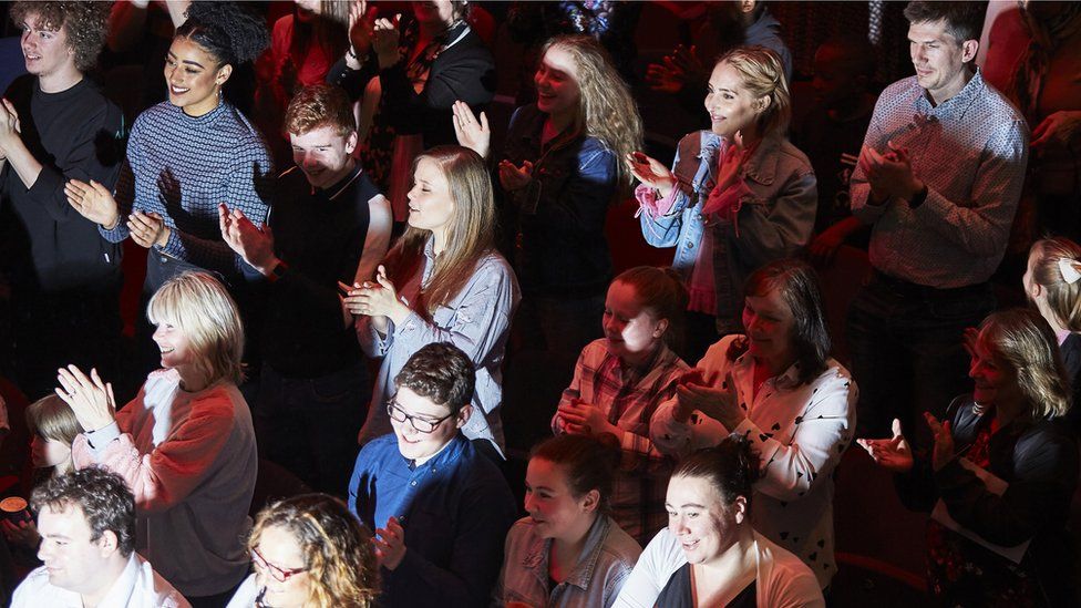 Audience members at the Royal & Derngate