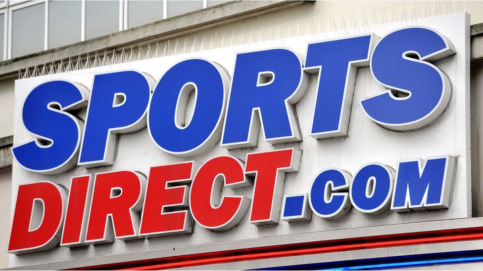 Sports Direct sign outside a shop