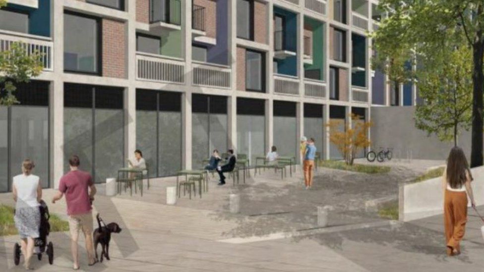 Park Hill redevelopment phase four artists' impression
