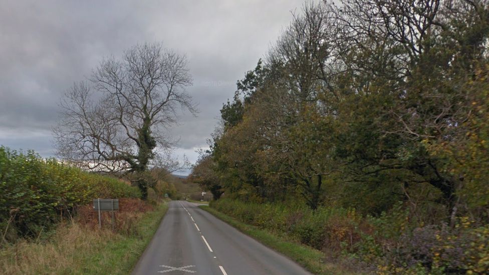 Two injured after car collides with tree near Blagdon BBC News