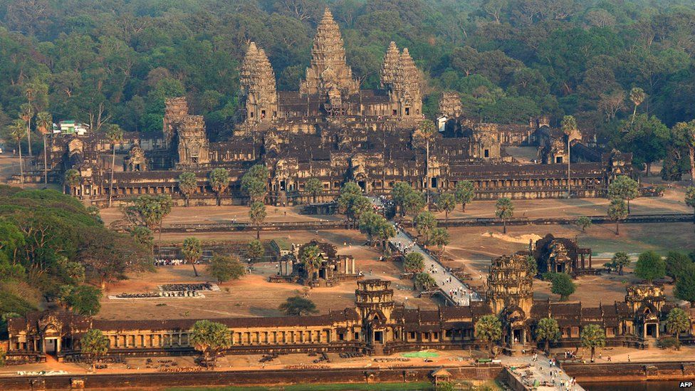 View of Angkor Wat in Cambodia