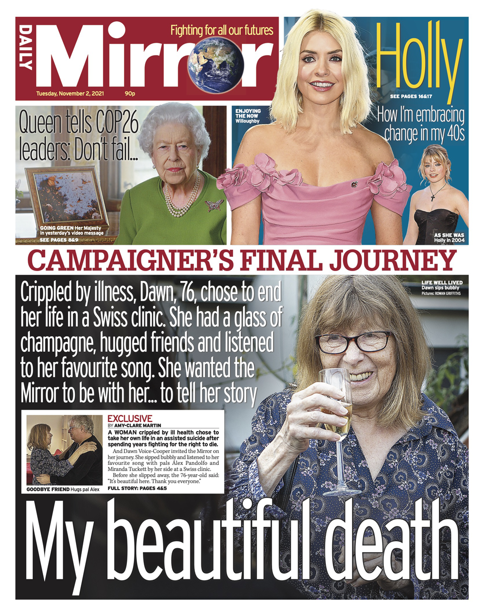 Daily Mirror front page