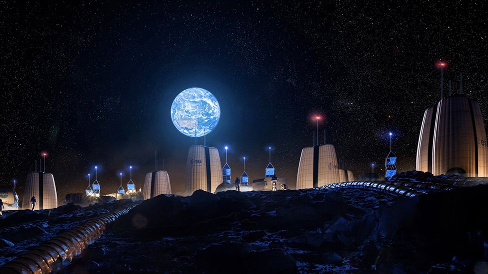 Artwork: Moon village