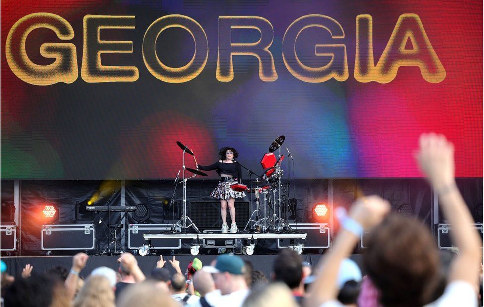 Georgia at a music festival in Portugal