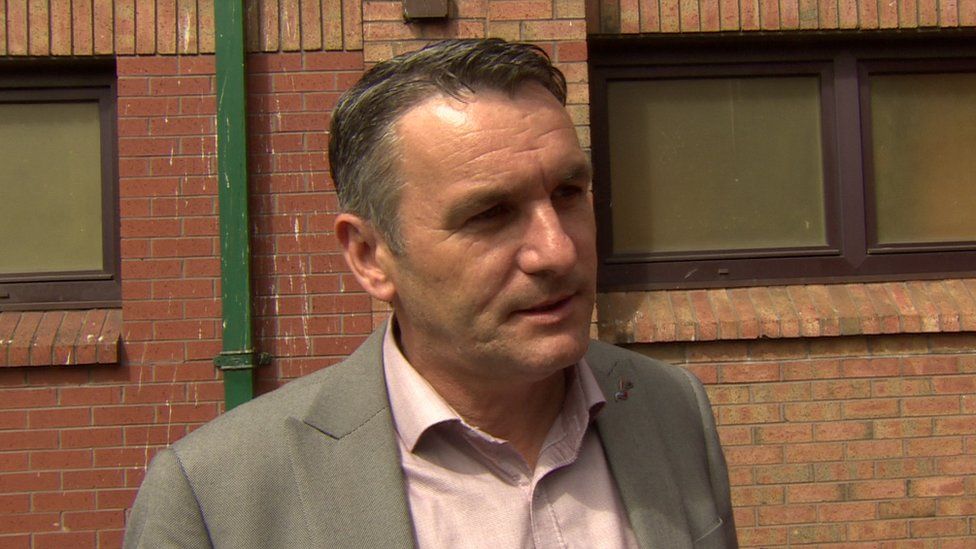 Davy Thompson of the Unite union said the job losses will be a "huge hammer blow" to the Ballymena area