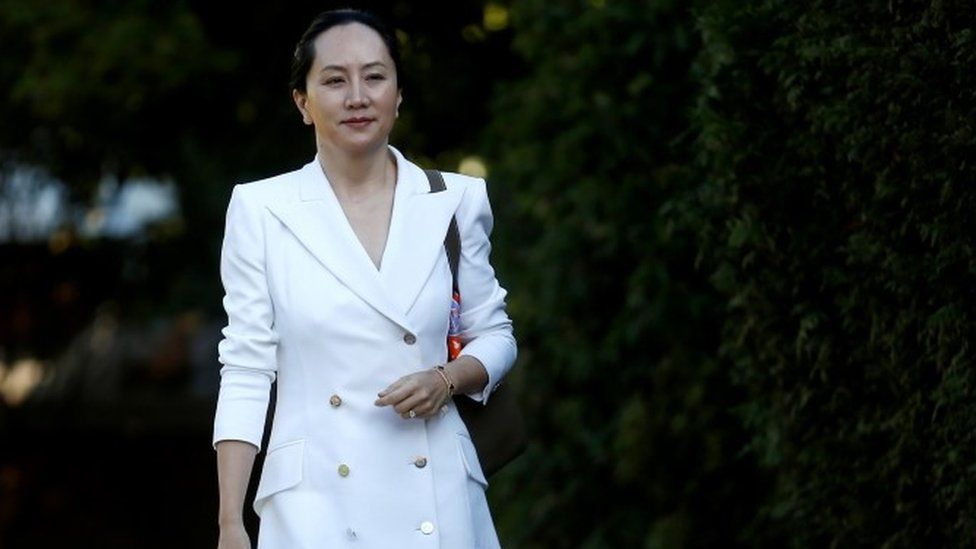 Meng Wanzhou leaves her home to appear in British Columbia supreme court for a hearing, in Vancouver, British Columbia