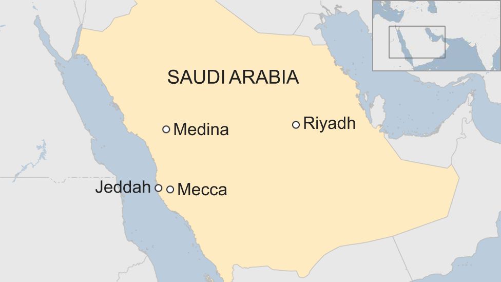 medina saudi arabia on world map Saudi Arabia Opens High Speed Railway Linking Holy Cities Bbc News medina saudi arabia on world map